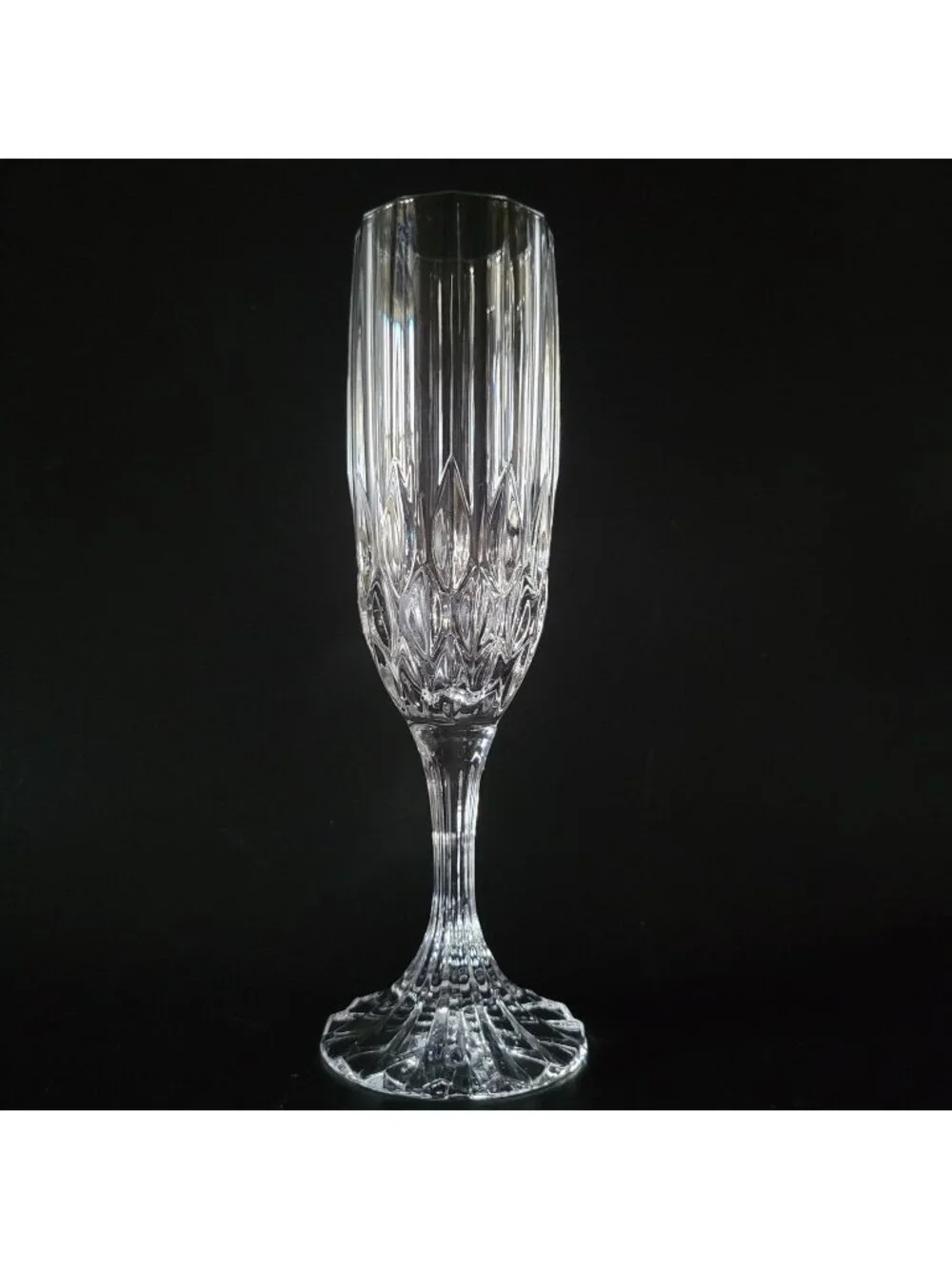 Vintage Cristal d'Arques Durand Bretagne Crystal Champagne Flute Vtg Stemware